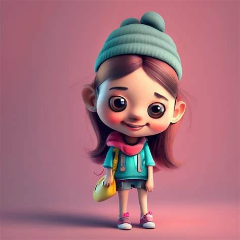 Premium AI Image | Cute baby cartoon generative ai