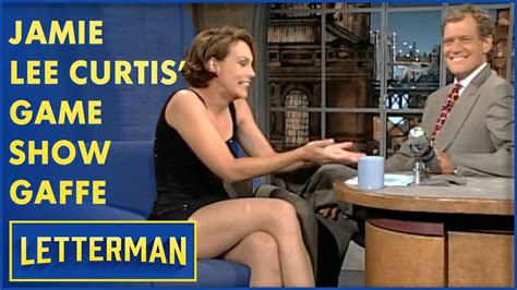 Jamie Lee Curtis Naughty Game Show Appearance Letterman YouTube