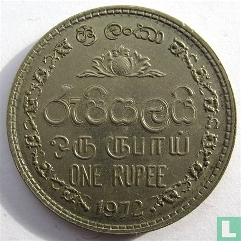 Sri Lanka 1 Rupee 1972 KM 136 1 1972 Sri Lanka LastDodo