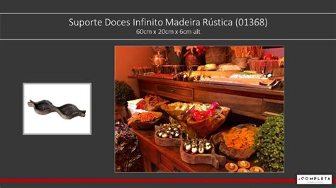 Suporte Doces Infinito Madeira Rústica Completa Locações e Cenários