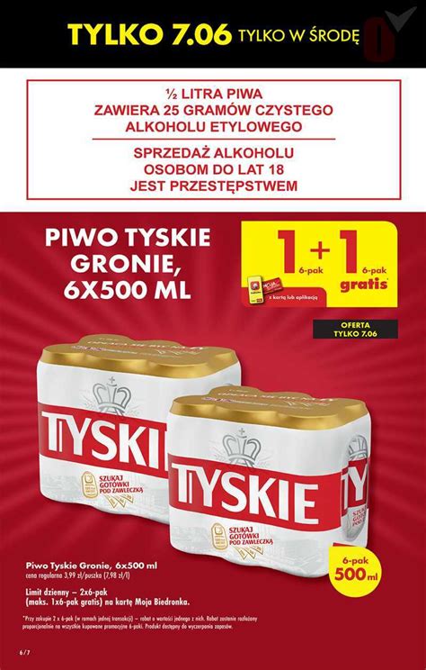 Biedronka W Tym Tygodniu Piwo Tyskie Gratis Pak