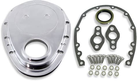 Demotor Performance For Small Block Chevy Polished Aluminum Timing Chain Cover 283