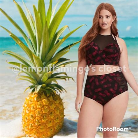 Torrid Swim Torrid Pineapple Print Bikini Swimsuit Poshmark