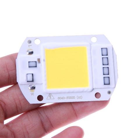 2pcs 50W LEDs Floodlights COB Chip 220V Input Integrated IC Driver