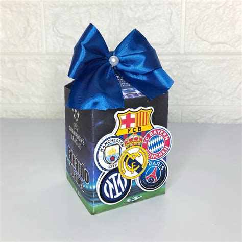 Lembrancinha Personalizada Caixa Milk Futebol Champions Elo