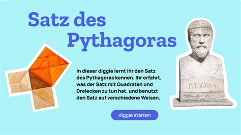 Satz des Pythagoras Einführung diggies