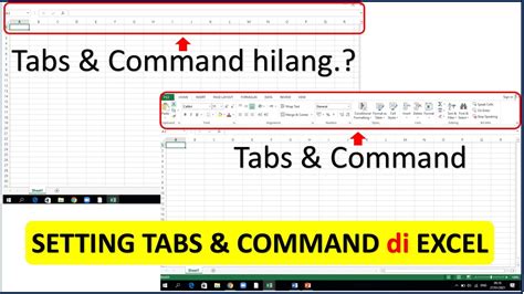 Menu Di Excel Tiba Tiba Hilang Youtube