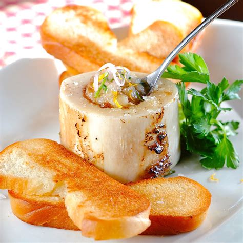 JULES FOOD Roasted Bone Marrow With Tarragon Orange Gremolata And