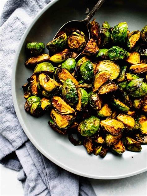 Air Fryer Balsamic Brussels Sprouts Platings Pairings