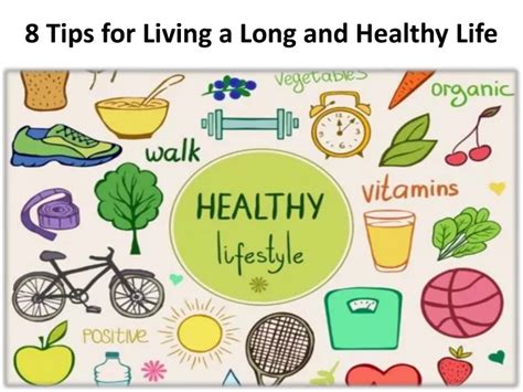 Ppt 8 Tips To Live Longer And Healthy Life System Powerpoint