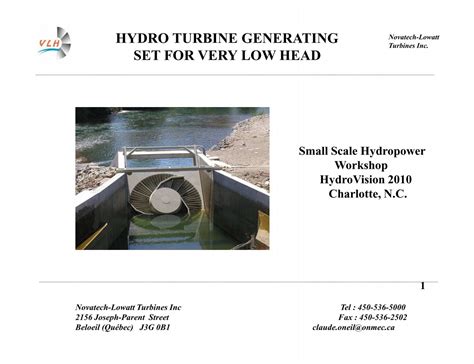 hydro turbine generating set    head