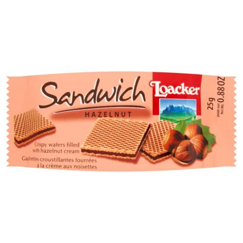 Loacker Sandwich Wafelek Orzech Laskowy 25 G 1 Szt Loacker Spar