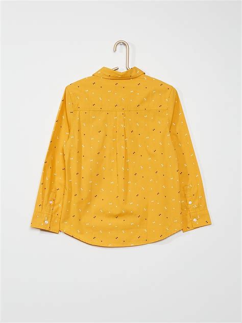 Camisa De Popelina Amarillo Kiabi