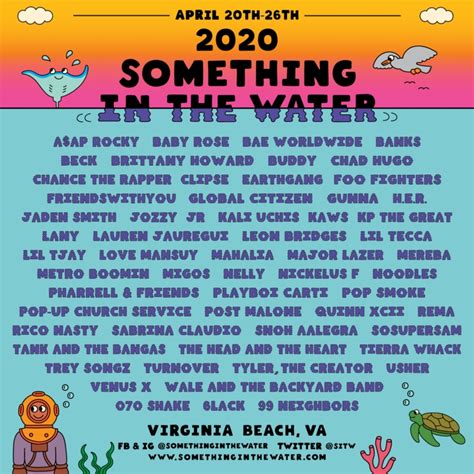 Something In The Water Festival Lineup 2020 Features A Clipse Reunion