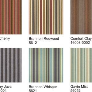 Sunbrella Striped Outdoor Fabric By The Yard Yard Minimum Etsy Canada