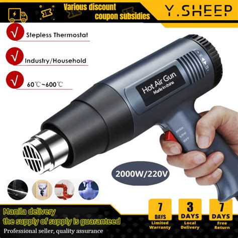 Original Heavy Duty Heat Gun W Hot Air Blower Gun For Plastic Lazada PH