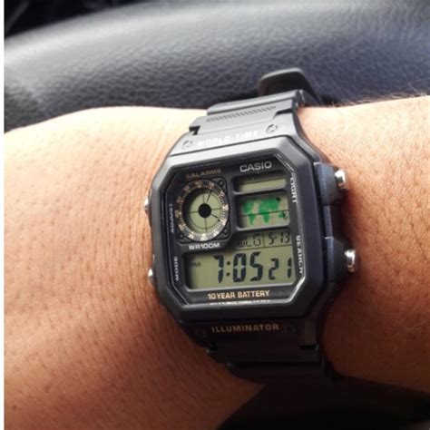 Casio Ae Wh Bvdf Hitam Karet Palingdicari Fesyen Pria Jam