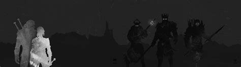 Silhouette Of Warriors Illustration The Witcher The Witcher Wild