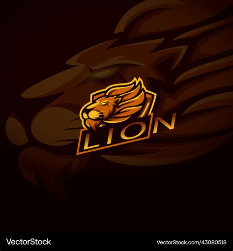 Lion Mascot Logo Royalty Free Vector Image Vectorstock