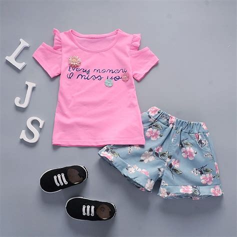 Bibicola Baby Girls Clothing Sets Pcs Sets Flowers Tops Shorts Pants