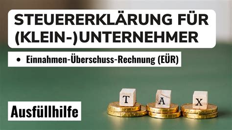 Einnahmen Überschuss Rechnung erstellen Steuererklärung für