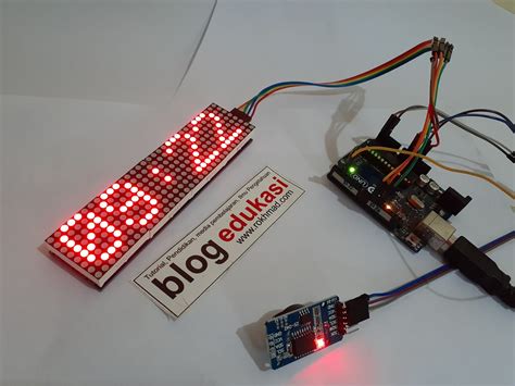 Mini Jam Dot Matrix Max Arduino Uno Blog Edukasi