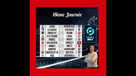 Pronostics Foot Ligue 2 18ème Journée du 10 Janvier YouTube