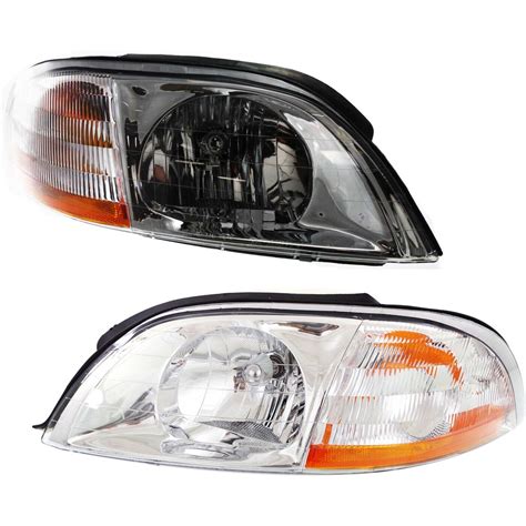 Headlight Set Of 2 Left And Right Side For 1999 2003 Ford Windstar Base Lx Se Ebay