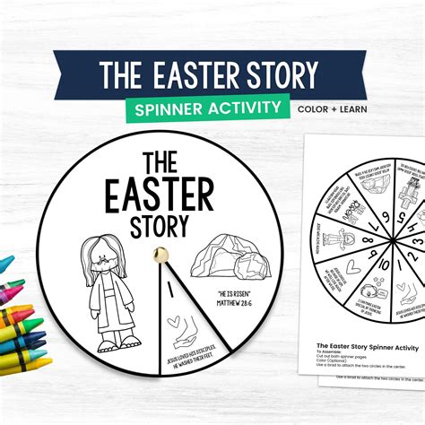 Easter Activities For Kids Easter Bible Story Easter Crafts Etsy Canada