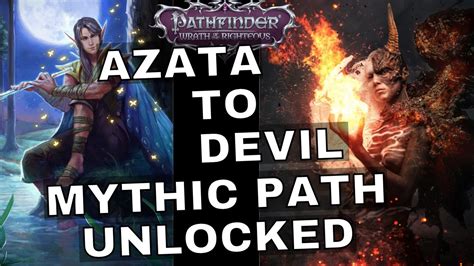 Azata Devil Mythic Path Pathfinder Wrath Of The Righteous Devil Mythic