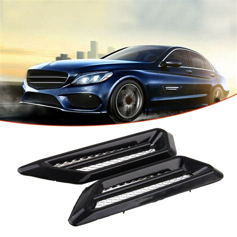 2PCS Car Side Air Flow Vent Fender Decorative Stickers Car Exterior