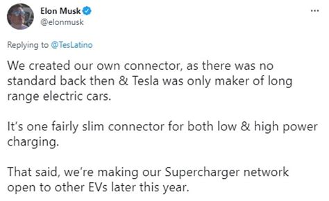 Elon Musk Confirms Tesla Will Open Supercharger Stations To Other