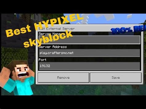 How To Play Hypixel In Minecraft Pe Hypixel Skyblock For Minecraft Pe