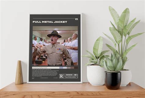 Full Metal Jacket Poster Stanley Kubrick Movies Minimalist - Etsy