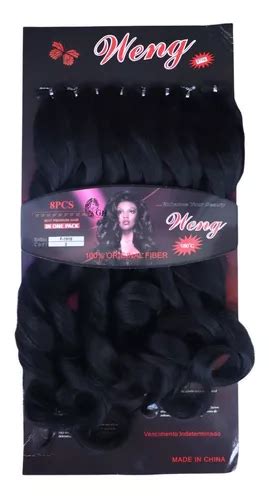 Cabelo Org Nico Liso Ondulado Weng Human Hair Macio Sedoso Cm