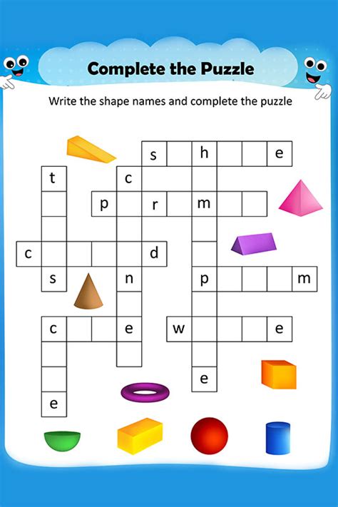 15 Simple & Easy To Do Crossword Puzzles for Preschoolers & Kids