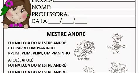 Cantinho Analyu Atividade Sequenciada M Sica A Loja Do Mestre Andr