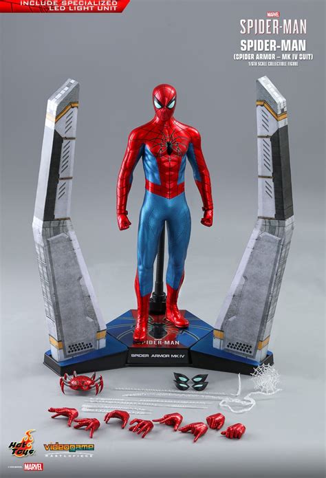 Spider Man Hot Toys dévoile une figurine articulée luxueuse avec la Spider Armor MK IV Suit
