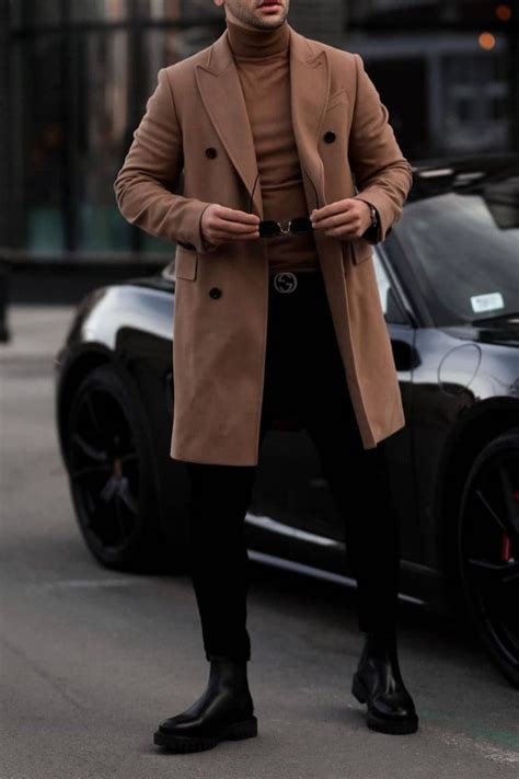 Mens Brown Overcoat And Winter Outfit Giorgenti Custom Suits