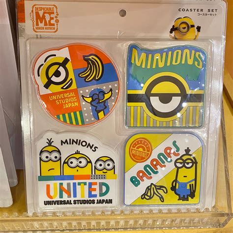 【Order】USJ Minions Coaster 4pcs Set