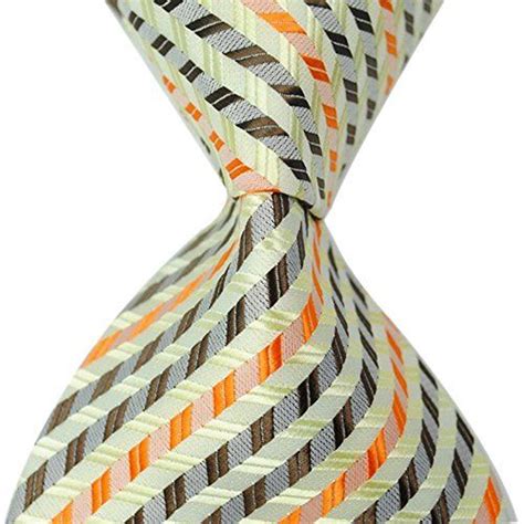 Geotae Zerun New Classic Striped Check Paisley JACQUARD WOVEN Silk Men