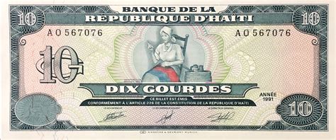 10 Gourdes Haïti 1804 Présent Numista