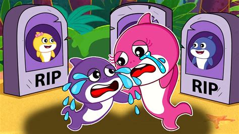 Baby Shark Sad Cartoon Pink Shark Don T Cry I Ll Be By Your Side