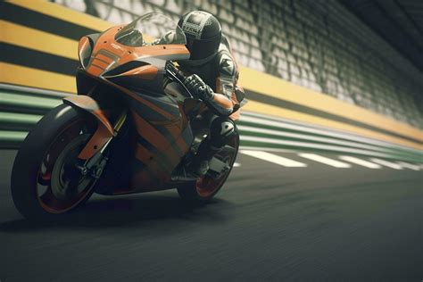 bike on racing track. Generative AI 32972132 Stock Photo at Vecteezy