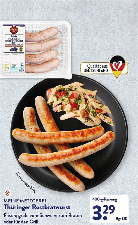 Meine Metzgerei Th Ringer Rostbratwurst Angebot Bei Aldi Nord