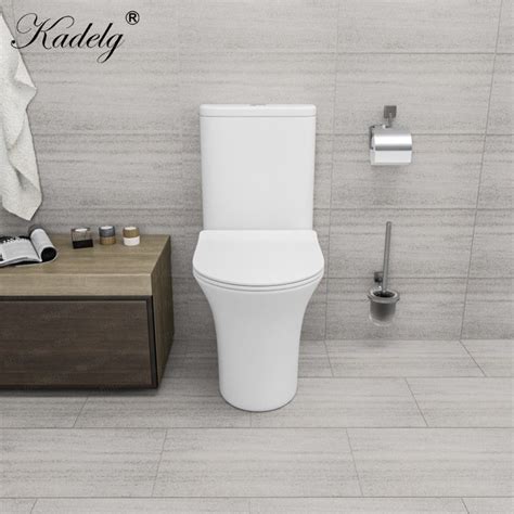 Close Coupled Horizontal Outlet Toilet Suite Water Closet With Soft