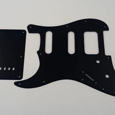 H S S Black Acrylic Lefthand Pickguard Back Plate For Reverb