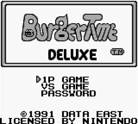 Burgertime Deluxe Game Boy 001 The King Of Grabs