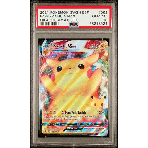 Mavin Pokemon Celebrations Promo Swsh Full Art Pikachu Vmax