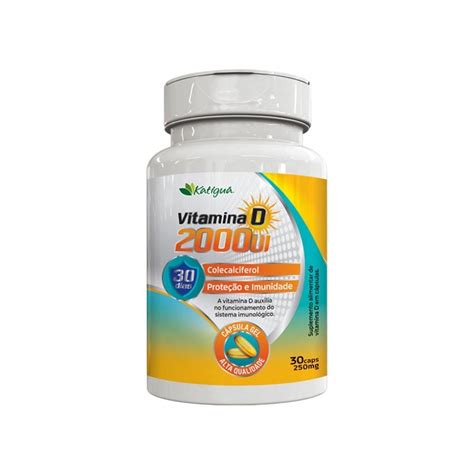 Vitamina D2000Ui katiguá 30 Capsulas 250mg o autentico Shopee Brasil